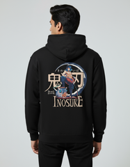 Demon Slayer Inosuke Black Hoodie | Teeyatra | Anime