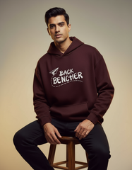 Just Vibing Back Bencher Oversized Hoodie | Teeyatra