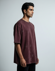 Acid Washed Oversized Tee | Teeyatra