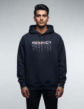 Pixel-Drop "RESPECT" Graphic Oversized Hoodie