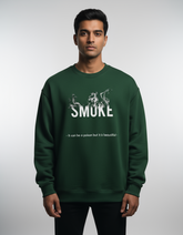 The Shadow Smoke Pullover Oversized Sweatshirt | Teeyatra