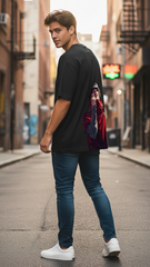 Mysterious Sasuke Anime Oversized Tee | Teeyatra