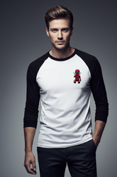 Marvel's Chibi Deadpool Cute Cartoon Full Sleeve Raglan T-Shirt | Teeyatra