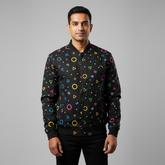 Geometric Pop Bomber Jacket | Teeyatra