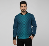 Cyber Dot Gradient Bomber Jacket | Teeyatra