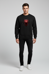 Spider-Man Miles Morales Black Sweatshirt | Teeyatra | Marvel