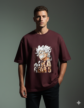 Gear 5 Luffy Anime Oversized Classic T-shirt | Teeyatra