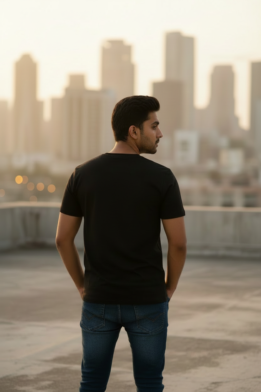 Teeyatra Men's Ryomen Sukuna Graphic Print T-Shirt – Premium Black Cotton Regular Fit