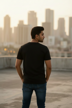 Teeyatra Men's Ryomen Sukuna Graphic Print T-Shirt – Premium Black Cotton Regular Fit