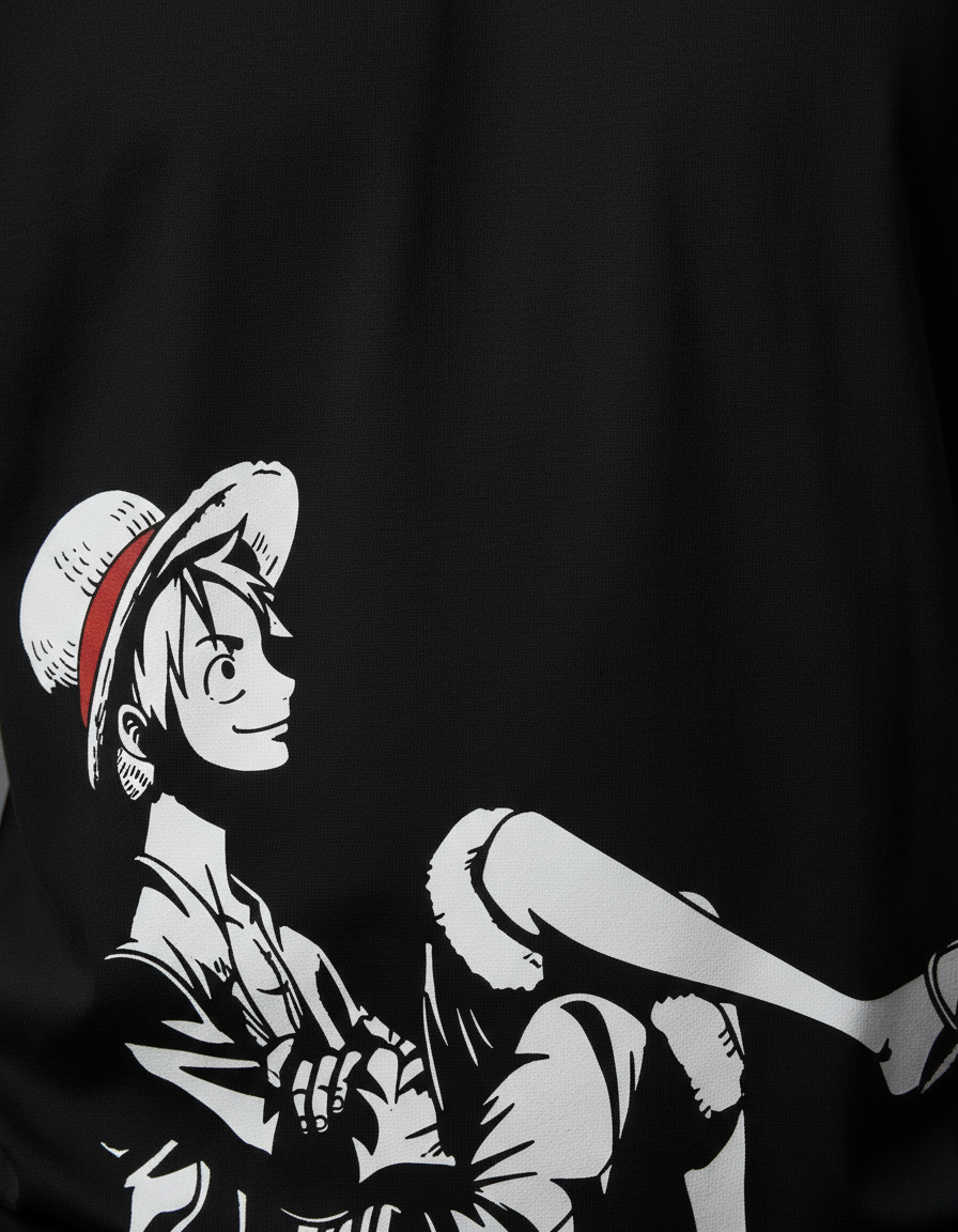 Monkey D. Luffy "Straw Hat Captain" | Premium 240 GSM Oversized Anime Tee