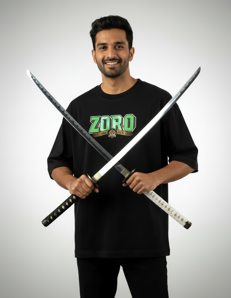 Zoro "The Demon Slash" Oversized T-Shirt – Teeyatra Anime Streetwear