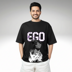 EGO Typography Graphic | Premium 240 GSM Heavyweight Oversized Streetwear Tee