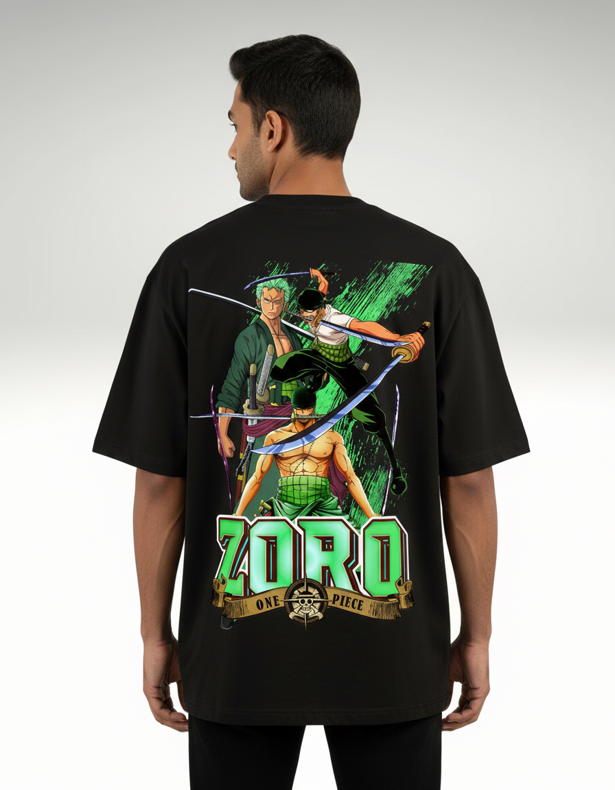 Zoro "The Demon Slash" Oversized T-Shirt – Teeyatra Anime Streetwear