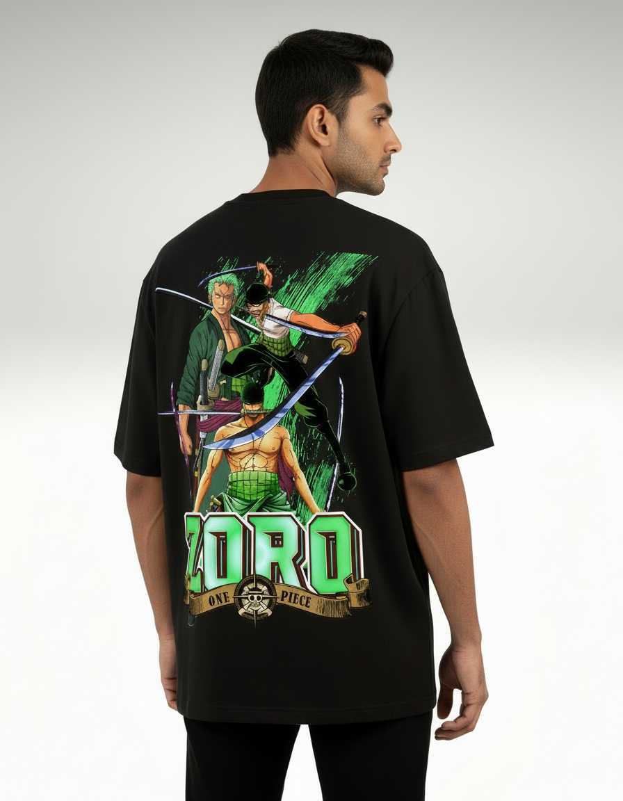 Zoro "The Demon Slash" Oversized T-Shirt – Teeyatra Anime Streetwear