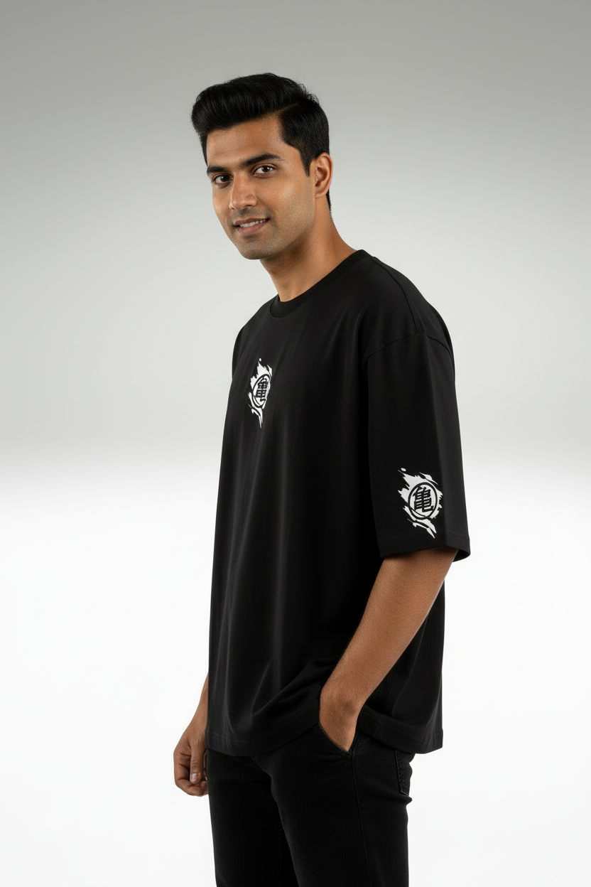 Son Goku "Ultra Instinct" | Premium 240 GSM Heavyweight Oversized Anime Tee