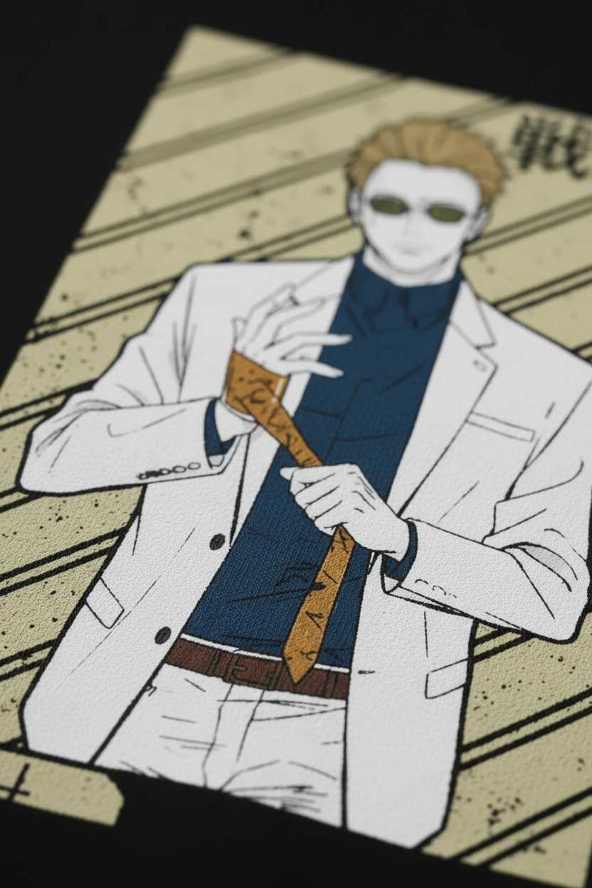 Teeyatra Nanami Kento "7:3" Edition Black Regular Fit Graphic T-Shirt