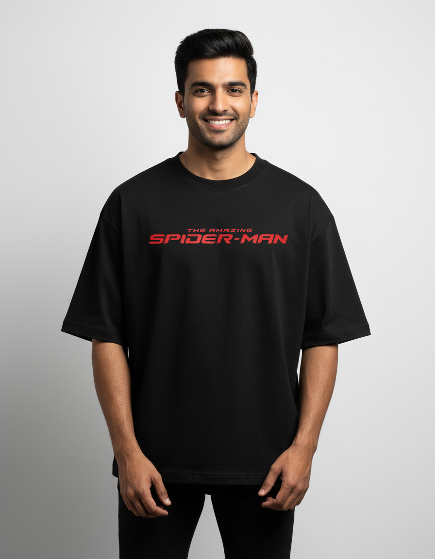 Web-Slinger Spider-Man Graphic | Heavyweight 240 GSM Oversized Superhero Tee