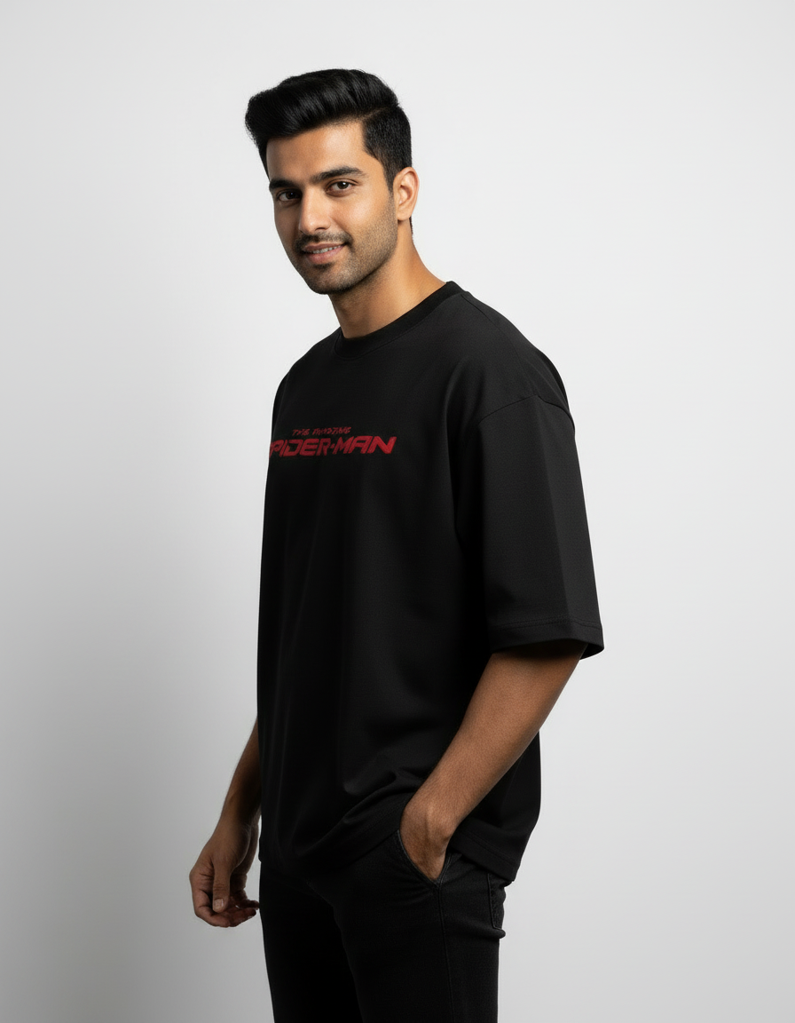 Web-Slinger Spider-Man Graphic | Heavyweight 240 GSM Oversized Superhero Tee