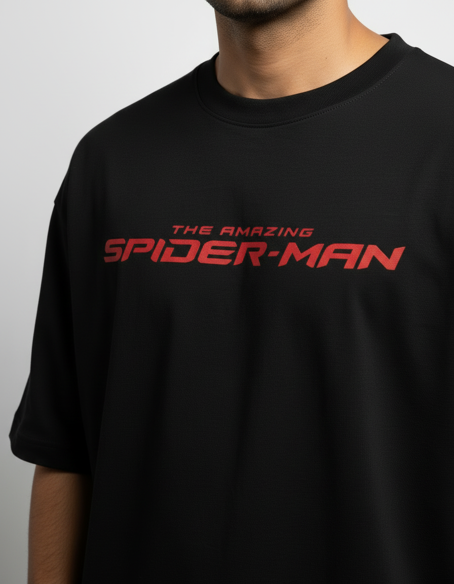 Web-Slinger Spider-Man Graphic | Heavyweight 240 GSM Oversized Superhero Tee