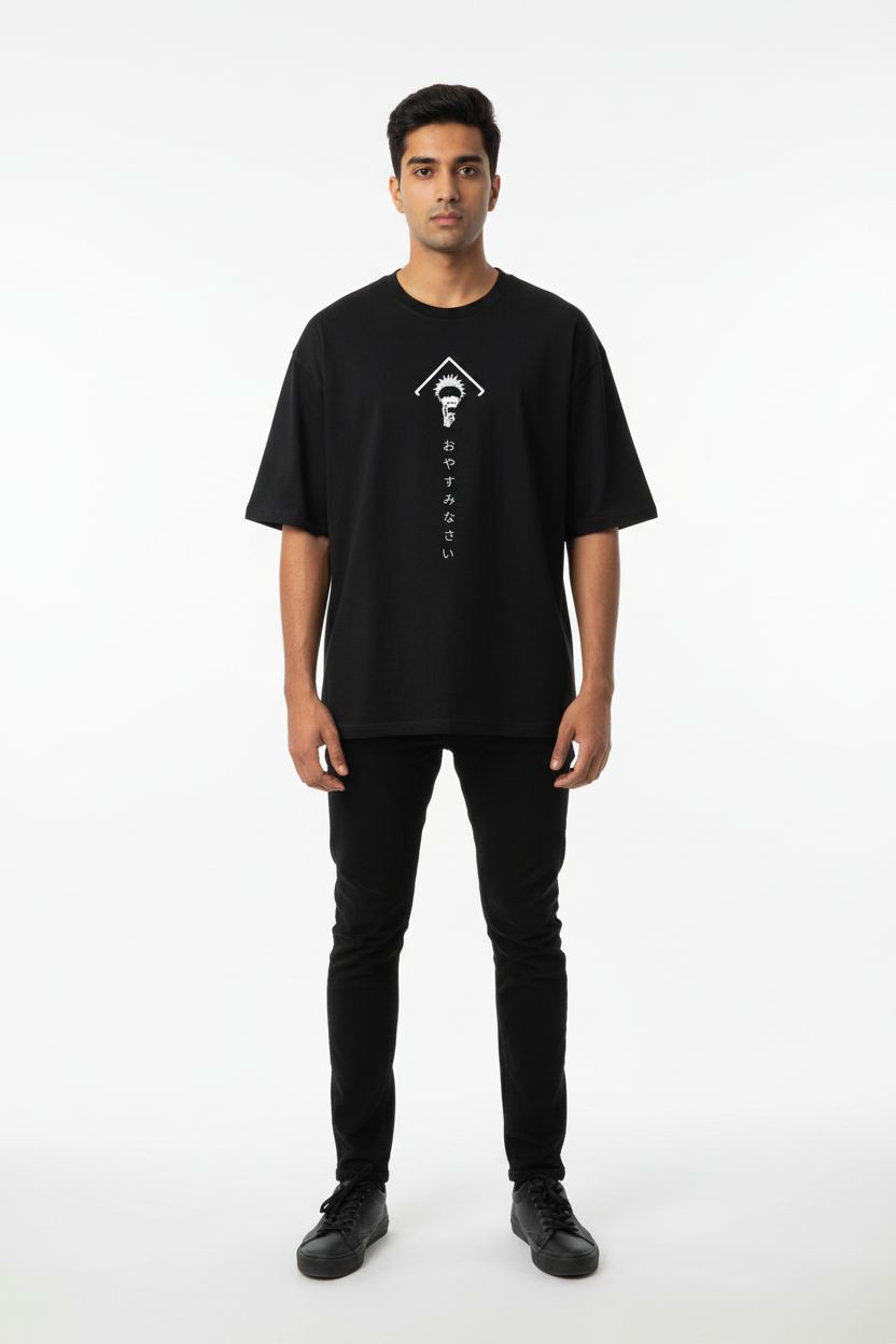 Satoru Gojo "The Honored One" Oversized Graphic T-Shirt - 240 GSM French Terry