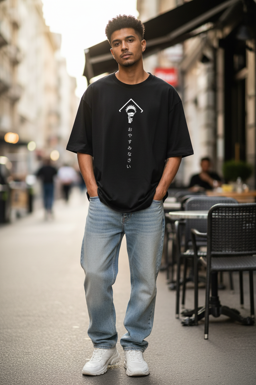 Satoru Gojo "The Honored One" Oversized Graphic T-Shirt - 240 GSM French Terry