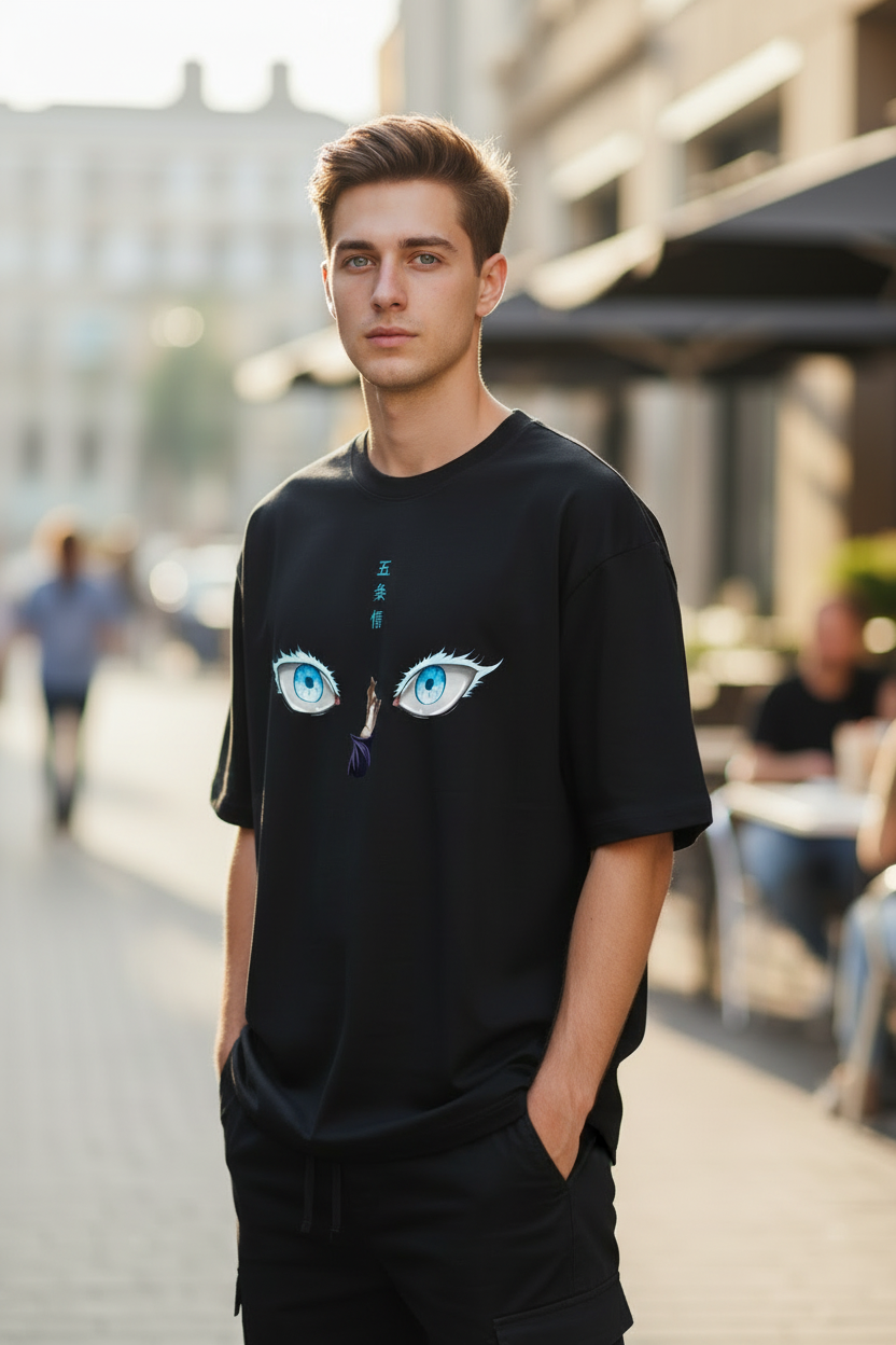 Satoru Gojo "The Honored One" Oversized Heavyweight T-Shirt - 240 GSM French Terry