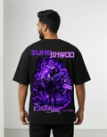 Sung Jin Woo Oversized French Terry T-Shirt | 240 GSM | DTF Print | Teeyatra