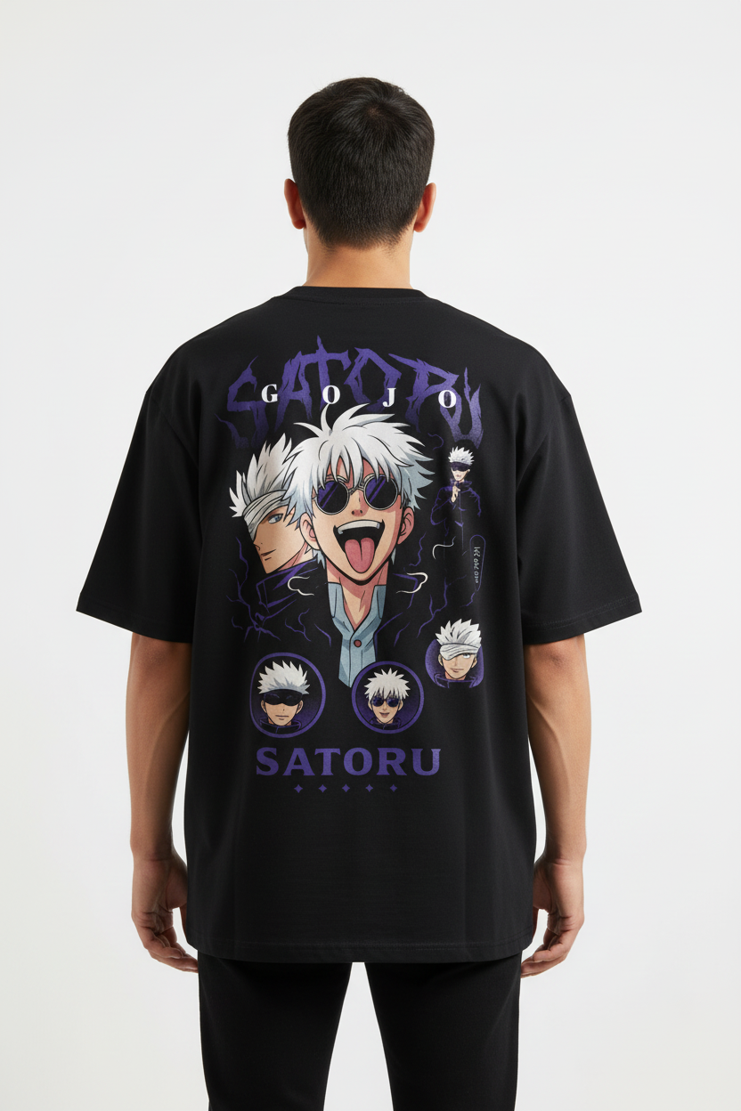 Satoru Gojo "The Honored One" Oversized Graphic T-Shirt - 240 GSM French Terry