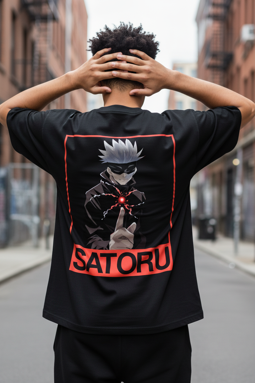 Satoru Gojo "The Honored One" Oversized Heavyweight T-Shirt - 240 GSM French Terry