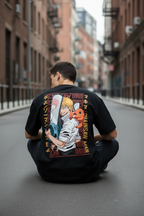 Teeyatra Premium "Chainsaw Man" Oversized T-Shirt | Streetwear Edition