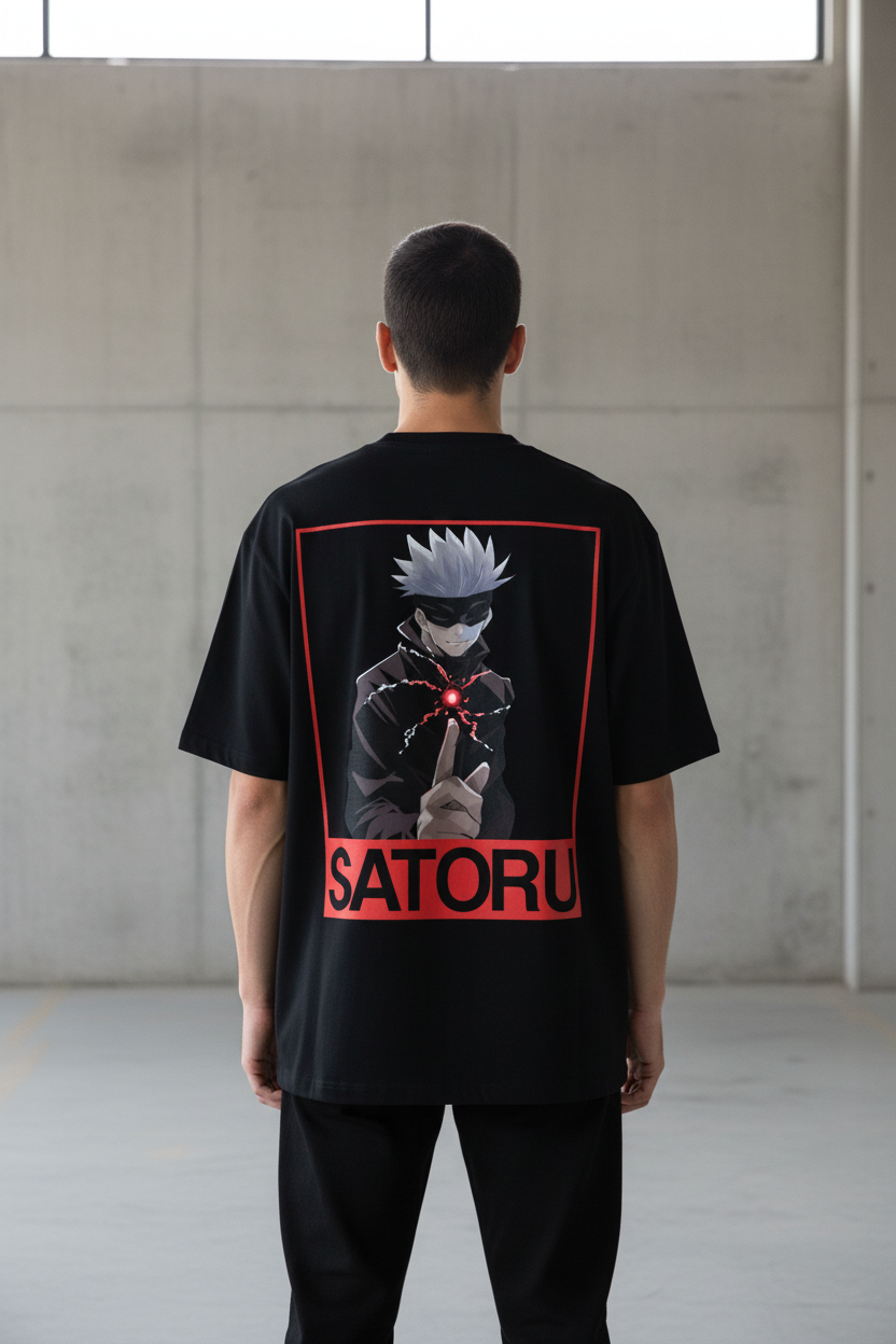 Satoru Gojo "The Honored One" Oversized Heavyweight T-Shirt - 240 GSM French Terry