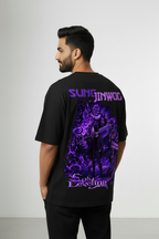 Sung Jin Woo Oversized French Terry T-Shirt | 240 GSM | DTF Print | Teeyatra