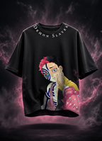 Teeyatra Demon Slayer Akaza Aura Oversized T-Shirt