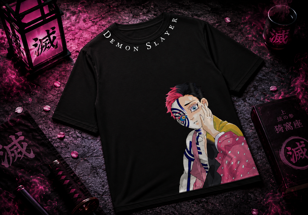 Teeyatra Demon Slayer Akaza Aura Oversized T-Shirt