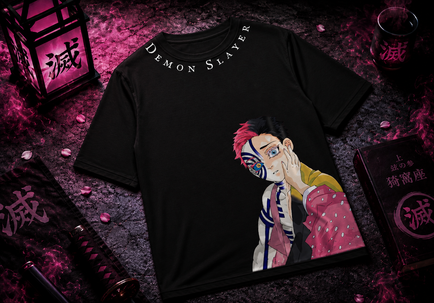 Teeyatra Demon Slayer Akaza Aura Oversized T-Shirt