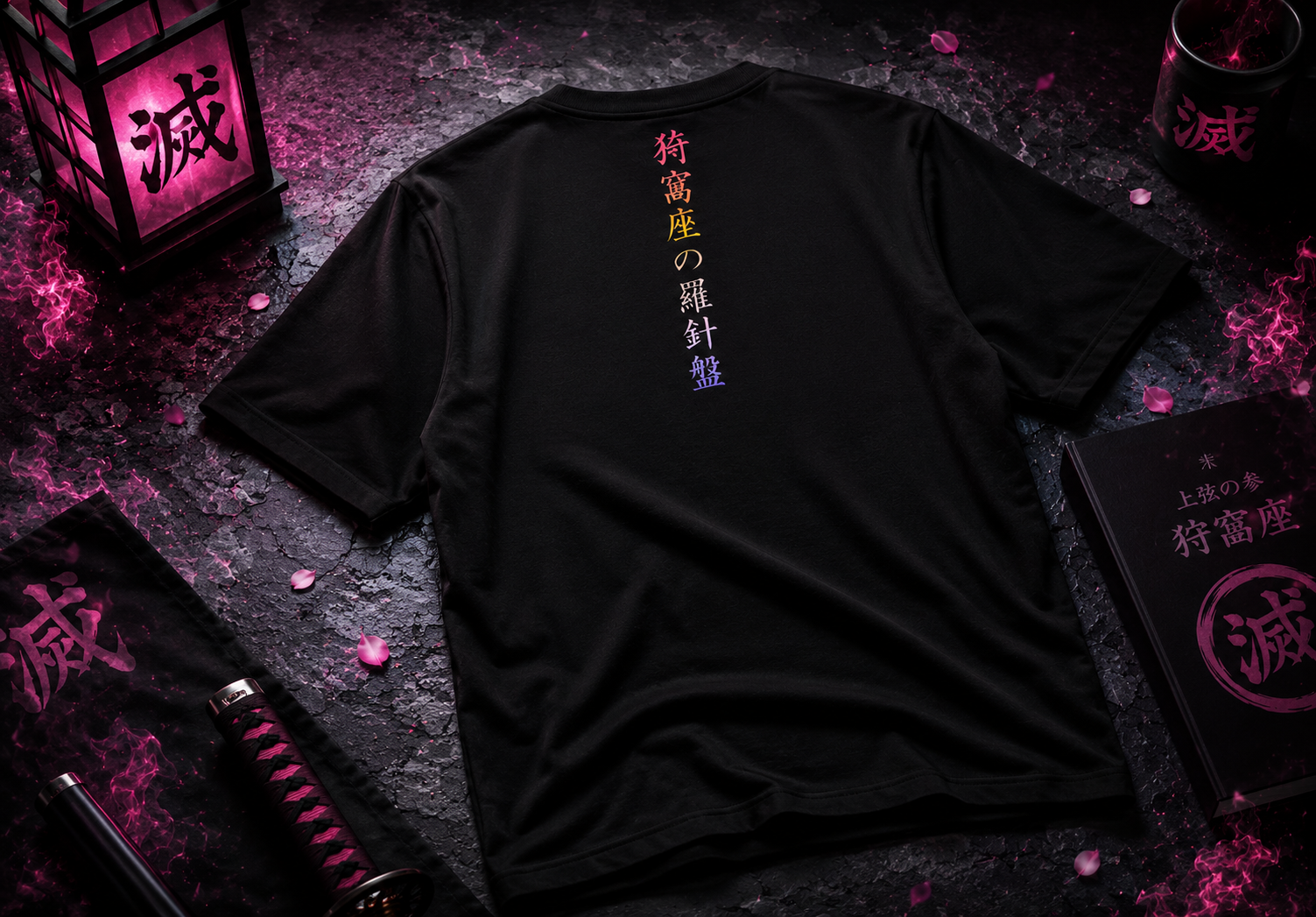 Teeyatra Demon Slayer Akaza Aura Oversized T-Shirt