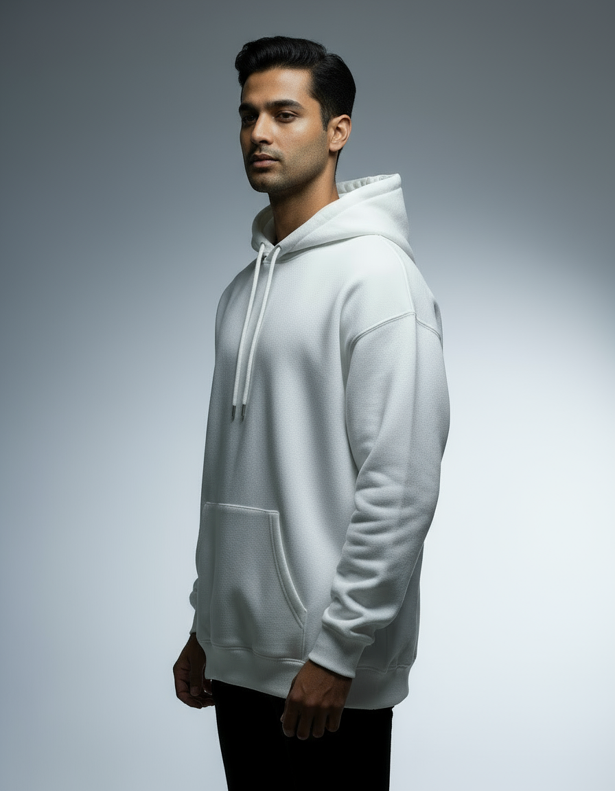 Unleash the Fire: Inferno Skull Men's Oversized Hoodie | Teeyatra