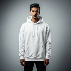 Unleash the Fire: Inferno Skull Men's Oversized Hoodie | Teeyatra