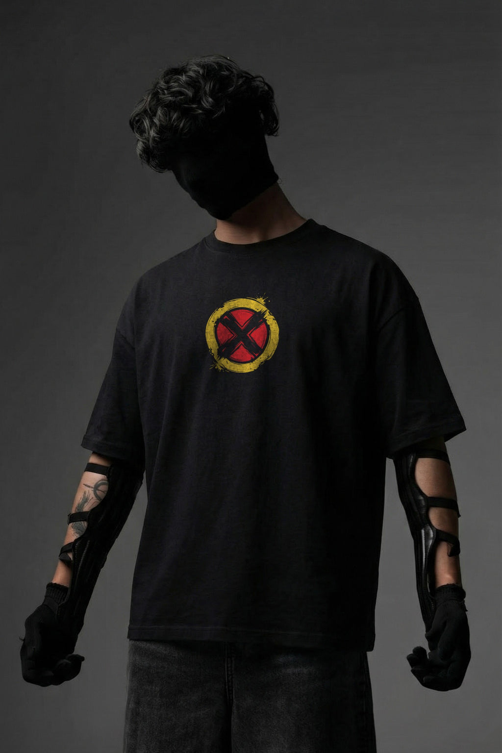 Oversized Cyclops Graphic T-Shirt – 240 GSM Premium French Terry | DTF Printed Streetwear