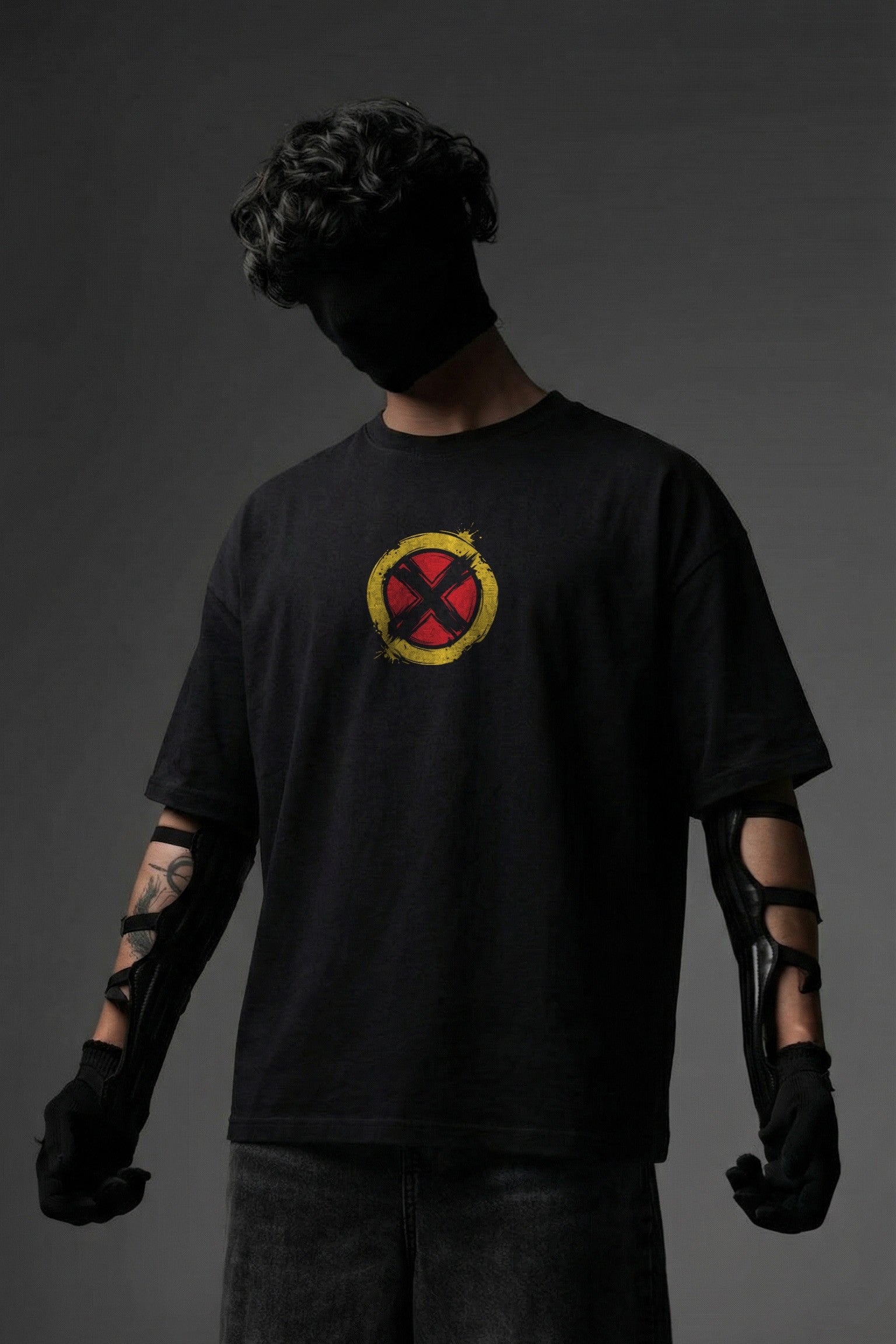 Oversized Cyclops Graphic T-Shirt – 240 GSM Premium French Terry | DTF Printed Streetwear