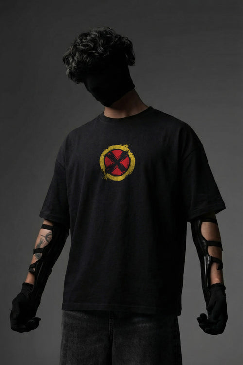 Oversized Cyclops Graphic T-Shirt – 240 GSM Premium French Terry | DTF Printed Streetwear