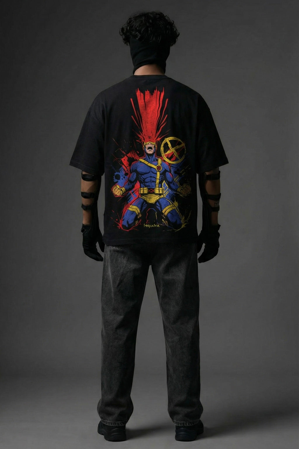 Oversized Cyclops Graphic T-Shirt – 240 GSM Premium French Terry | DTF Printed Streetwear