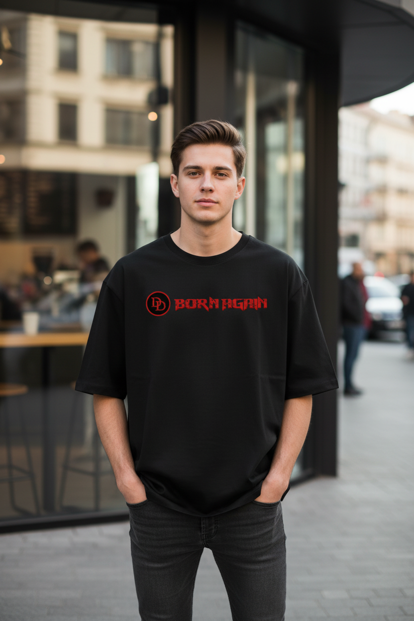 Daredevil: Born Again | Premium Oversized Heavyweight T-Shirt (240 GSM)