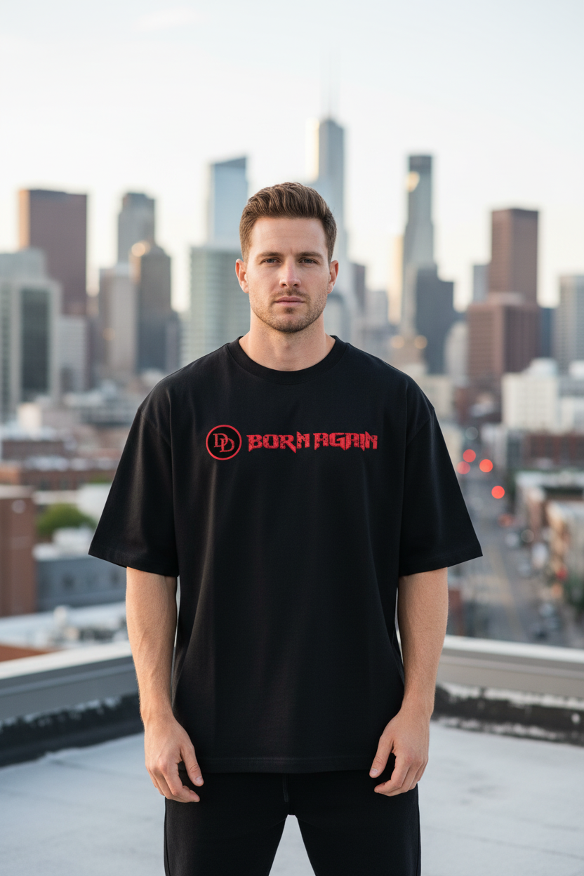 Daredevil: Born Again | Premium Oversized Heavyweight T-Shirt (240 GSM)