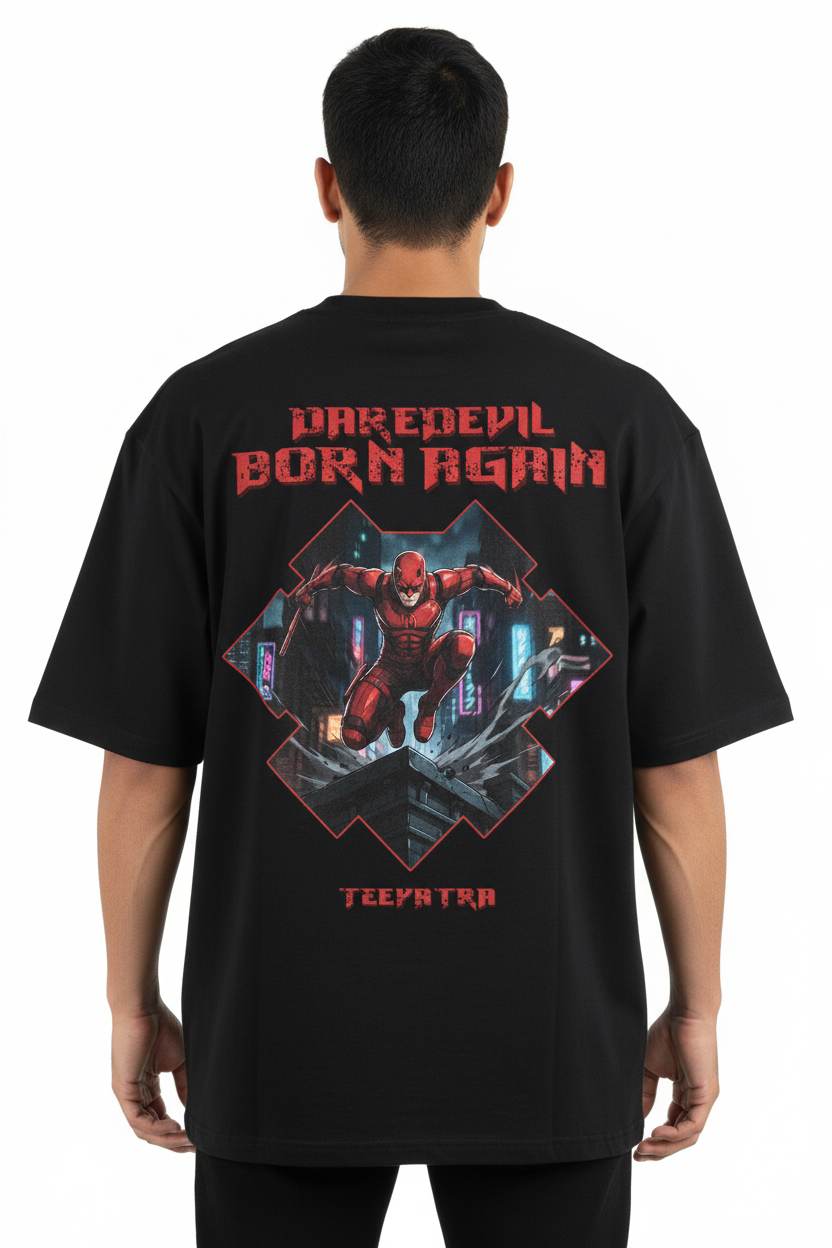 Daredevil: Born Again | Premium Oversized Heavyweight T-Shirt (240 GSM)
