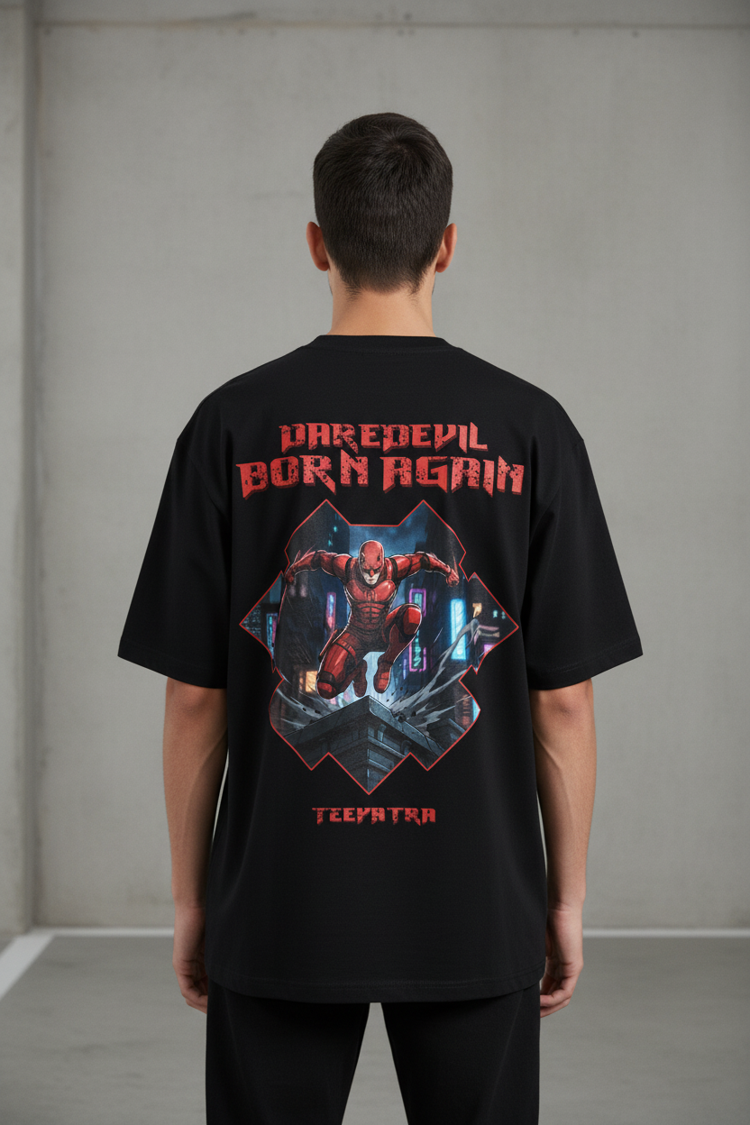 Daredevil: Born Again | Premium Oversized Heavyweight T-Shirt (240 GSM)