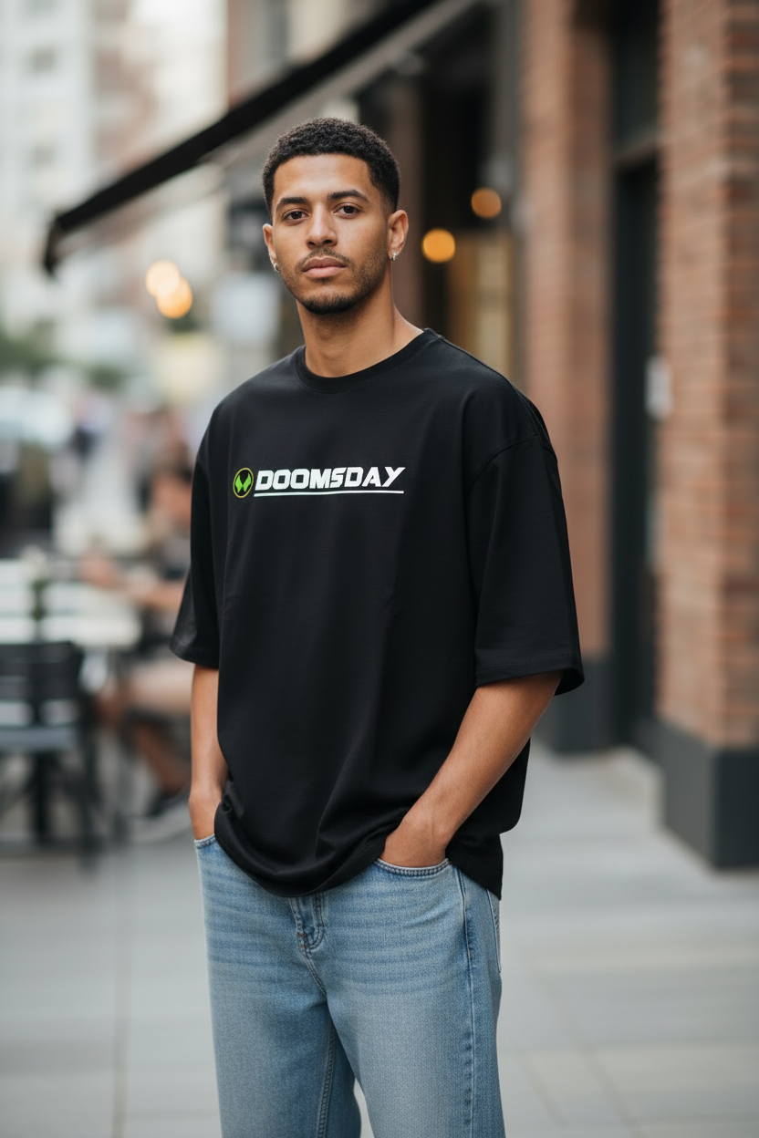 Teeyatra Premium Heavyweight Oversized T-Shirt – Avengers: Doomsday Edition (240 GSM French Terry)