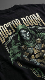 TEEYATRA Doom Warrior Oversized Graphic T-Shirt – 240 GSM Premium French Terry | DTF Back Print