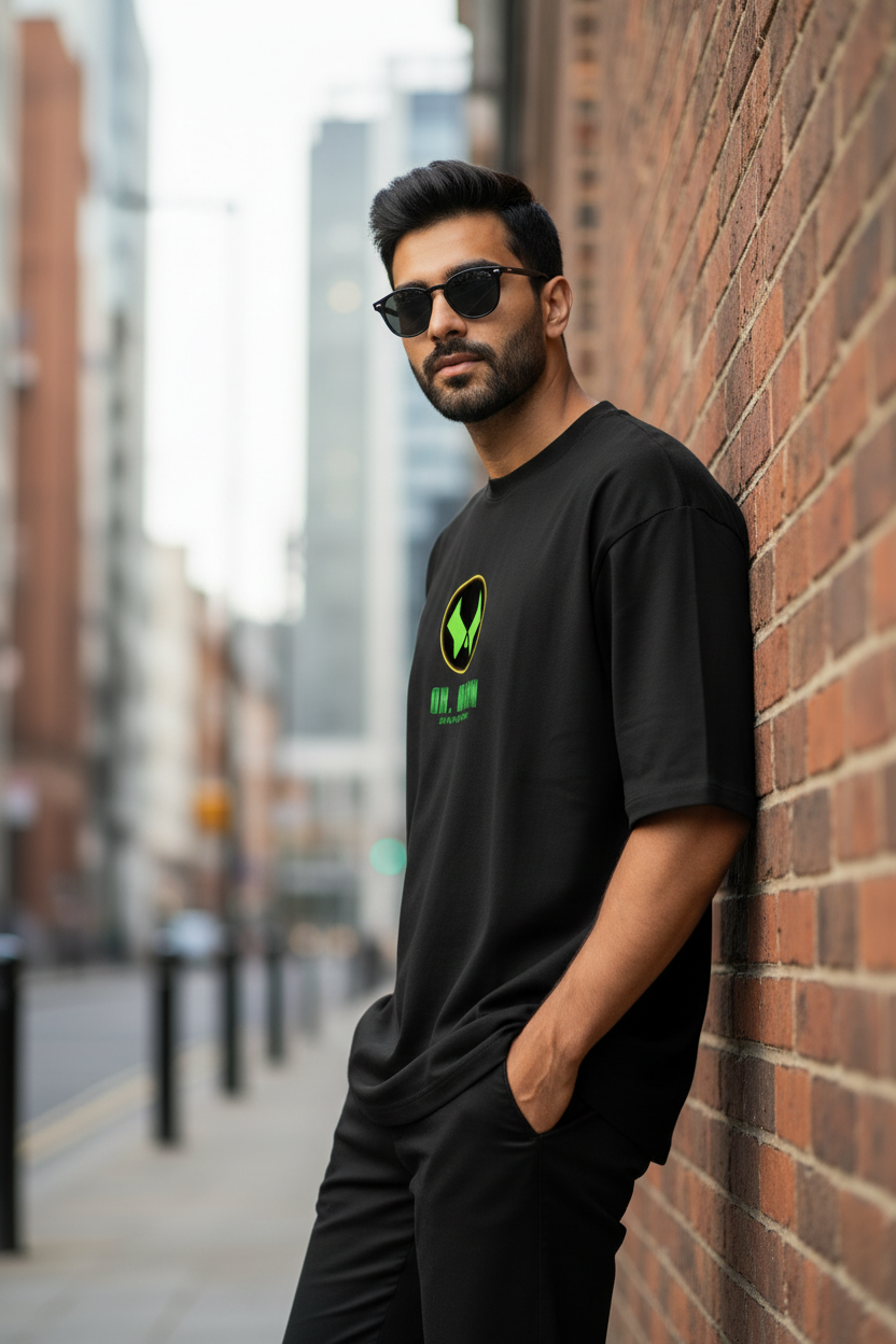 Teeyatra “Absolute Power” Dr. Doom Oversized T-Shirt – 240 GSM French Terry - TEEYATRA