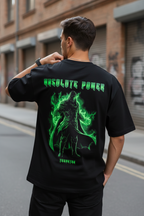 Teeyatra “Absolute Power” Dr. Doom Oversized T-Shirt – 240 GSM French Terry - TEEYATRA